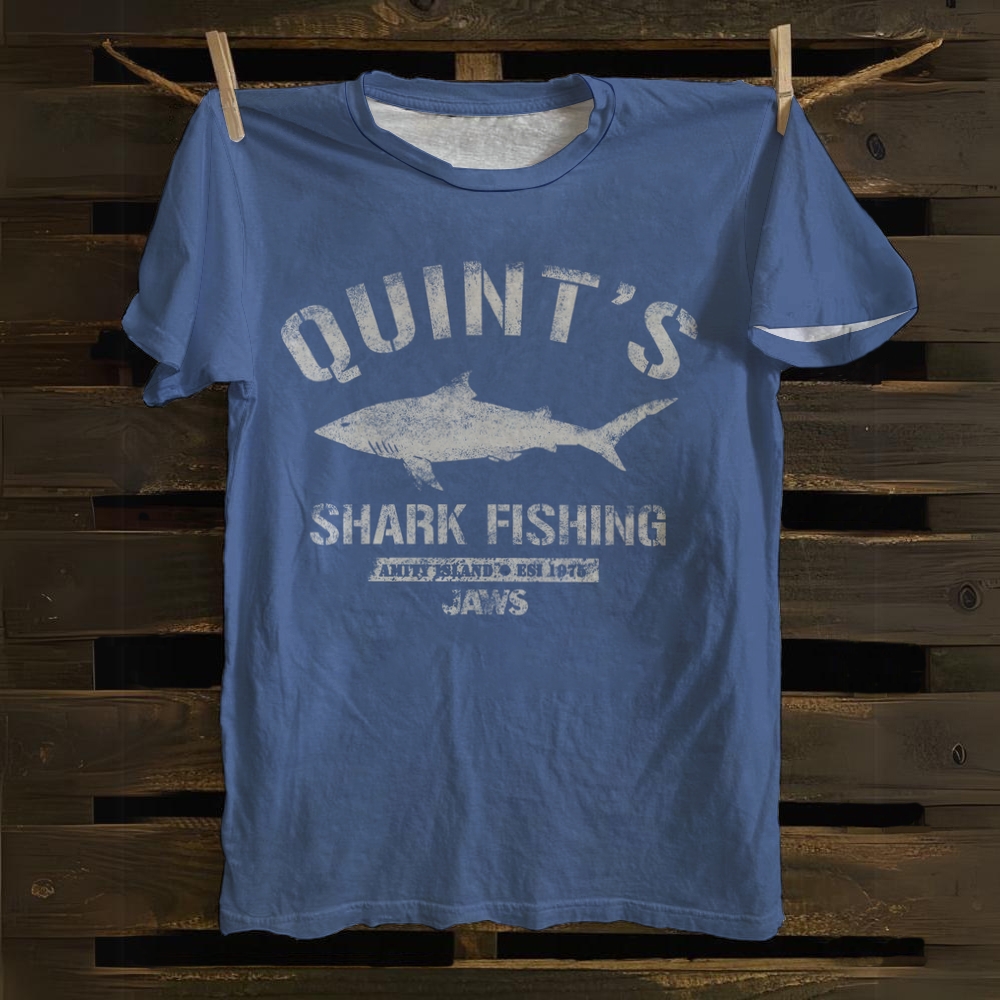 Quint's Shark Fishing Jaws Retro Unisex Classic Tank Top